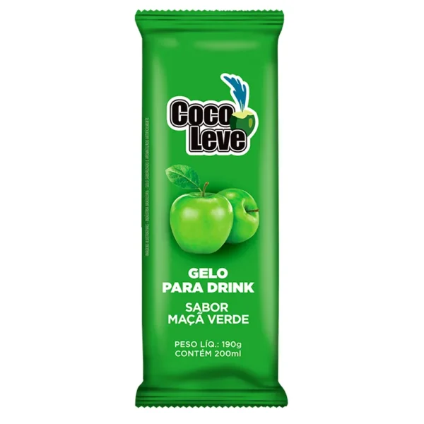 Gelo de coco Coco leve Maça verde