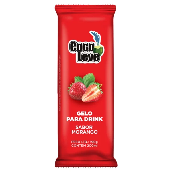 Gelo de coco Coco leve Morango