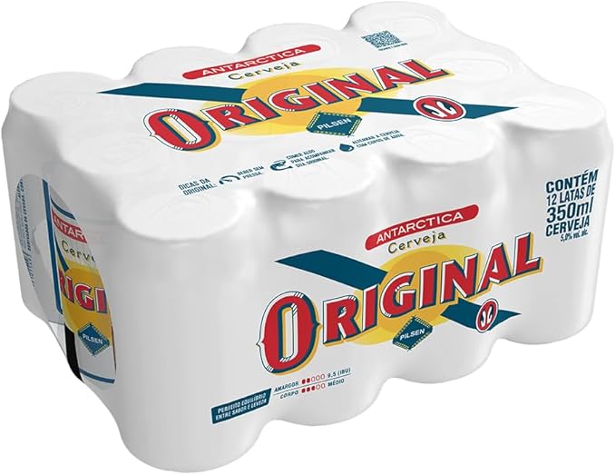 Caixa Antarctica Original - 12 latas de 350ml
