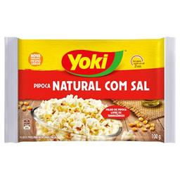 Yoki Pipoca Natural com Sal - Pacote 100g